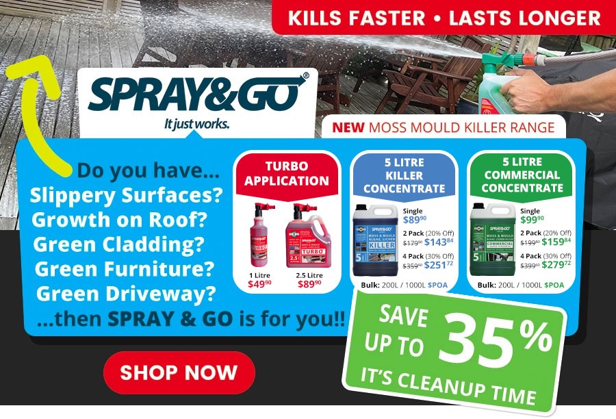 Spray & Go Moss Mould Killer Range